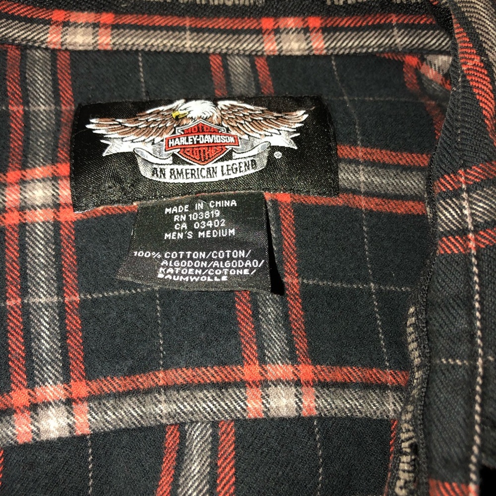 Harley Davidson flannel shirt